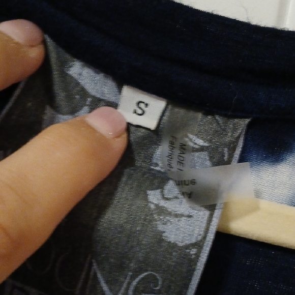 Young Fabulous & Broke Navy and White Tie-Dye Tee - Picture 4 of 7